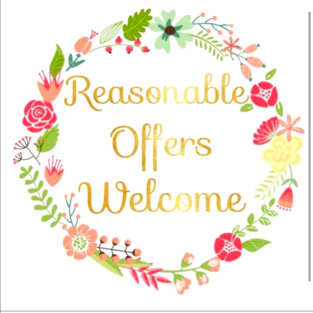 I am open to reasonable offers!